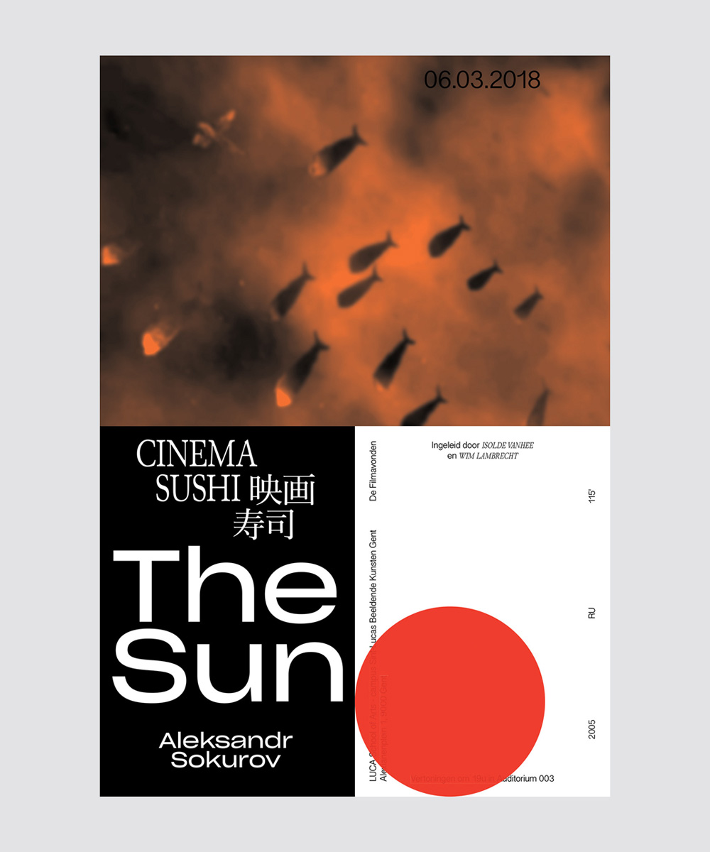De Filmavonden 2018, poster series, with Fien Robbe and Ruben Vandennieuwenborg
